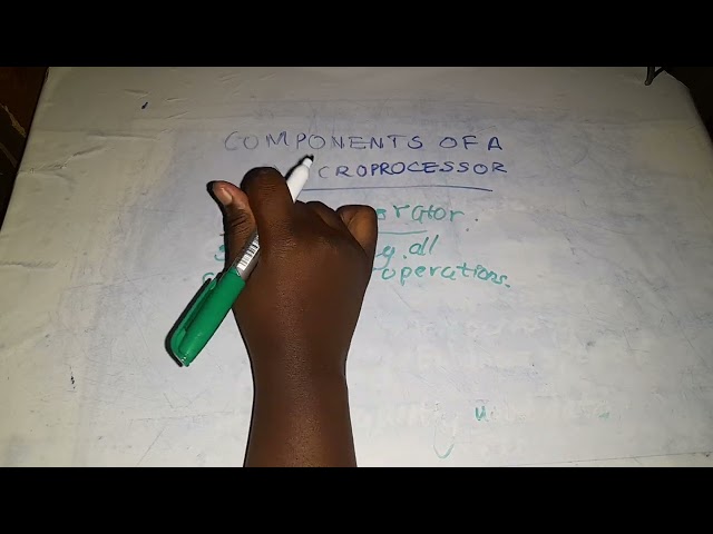 Components of a microprocessor