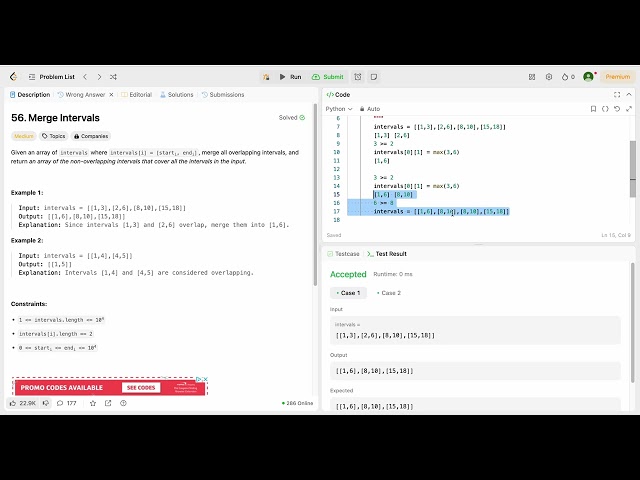 Stop Using Brute Force! Merge Intervals the Smart Way in Python!
