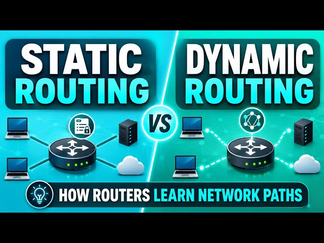 Static Routing vs Dynamic Routing | How Routers Learn Network Paths | Uplatz