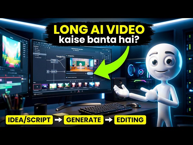 How to Make Long AI Videos | Full Step-by-Step Process | Edu Utsav 4K UHD | Stickyman Explainer