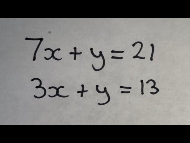 Solving Simultaneous Equations | GCSE Maths