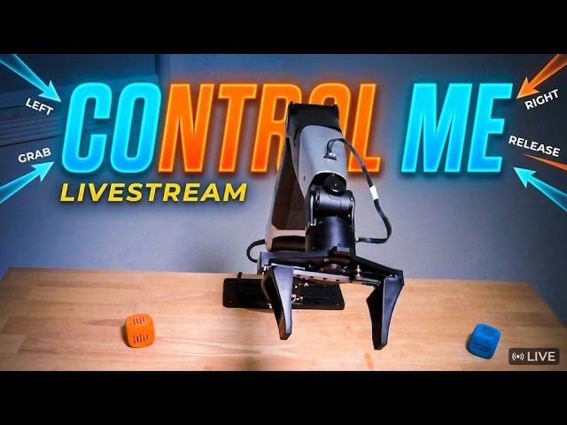 🟢 Control This Real Robot Arm Live | Type Chat Commands to Move It!
