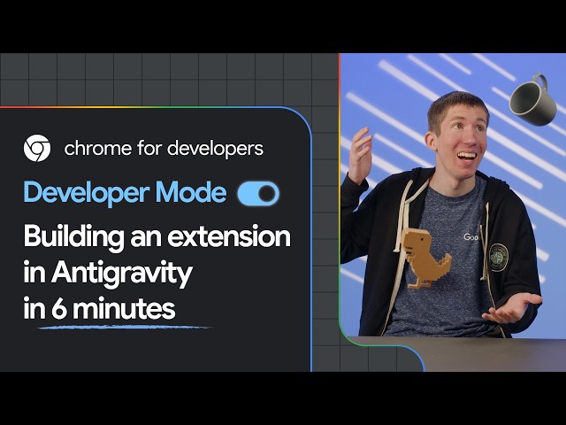 Building an extension in Antigravity in 6 minutes