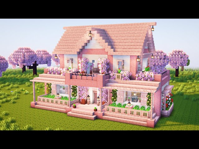 TUTORIAL | Cómo Construir una Casa de Cerezo en Minecraft