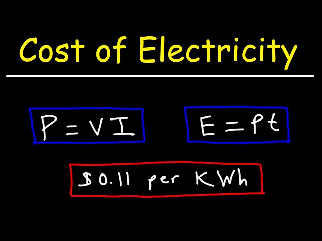 Electric Power and The Cost of Electricity Using kWh