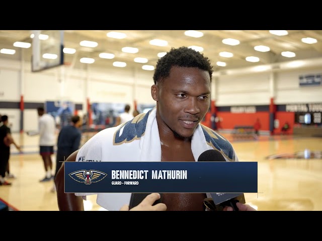 Bennedict Mathurin on Competitive Spirit, New Orleans | Pelicans Training Camp 2026