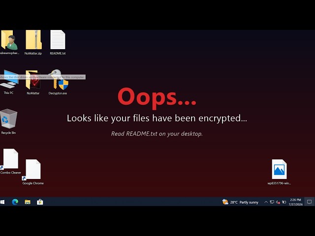 NoMatter ransomware removal solution.