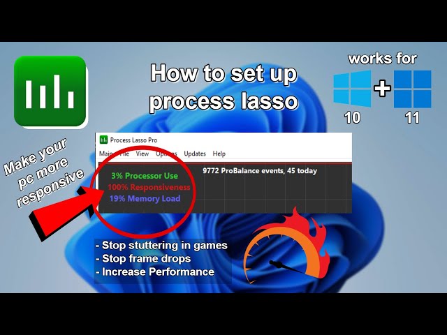 How to set up process lasso for increased system performance