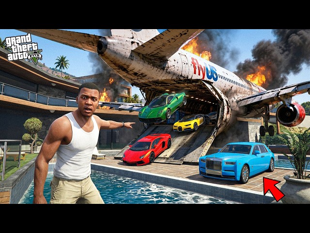 Franklin Found Most Expensive Supercars In  A Cargo Plane In GTA 5 ! (GTA 5 Mods)