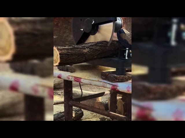 HIGH TECH WOOD DRILLING PROCESS! CLEVER WAY TO DRILL HARDWOOD WITH INDUSTRIAL MACHINE