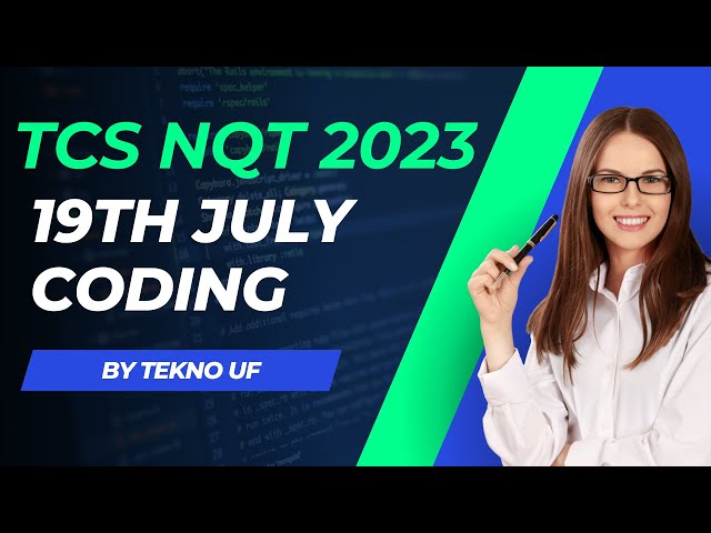 Tcs NQT coding questions 2023 || Tcs NQT exam preparation 2023 || Tekno UF #tcs #nqt