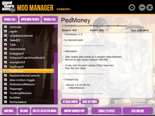 GTAV Mod Manager Tutorial