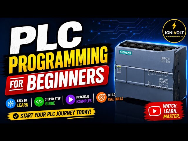 PLC Programming Basics | Ladder Logic, Timers, Counters & Communication #electrician 