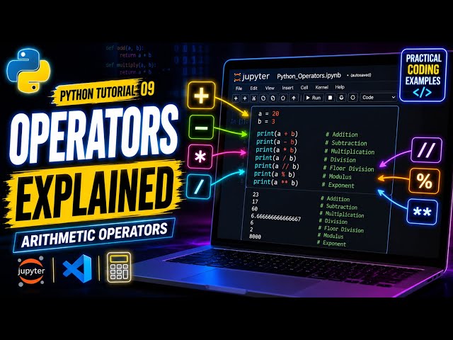 Python Tutorial 09 | Operators & Arithmetic Operators Explained