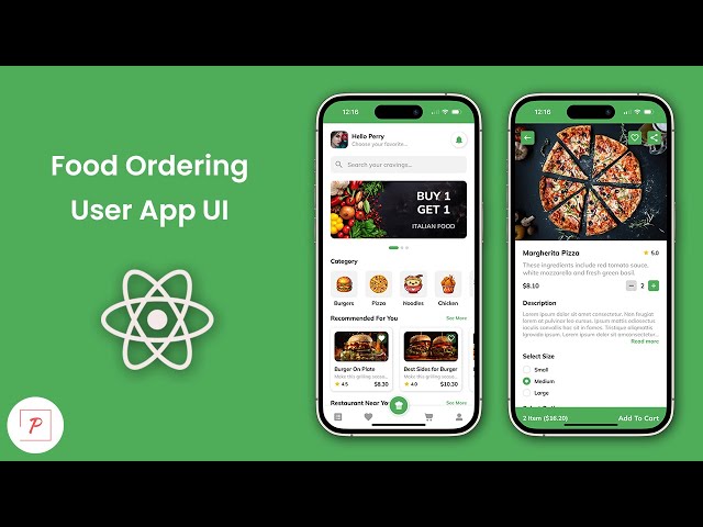 Food Ordering User App UI in React Native | Zomato Clone | Swiggy  | React Native Expo | Foody