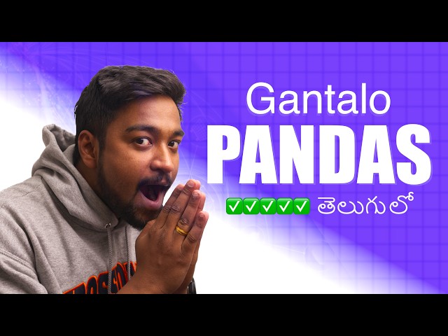 Learn Pandas in One Hour, Buddy | Telugu Full Machine Learning Course