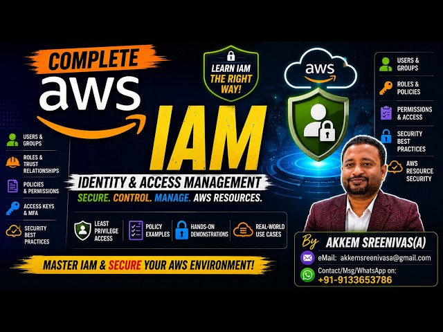AWS IAM, AWS Identity and Access Management, AWS Data Engineering, AWS