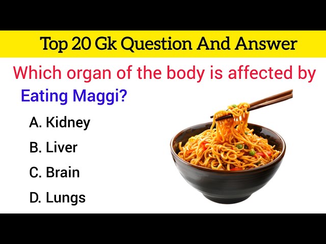 20 Latest English Gk Questions | 20 GK Question | General Knowledge | English Gk Questions Answers