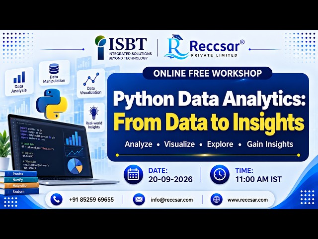Python Data Analytics WORKSHOP - RECCSAR