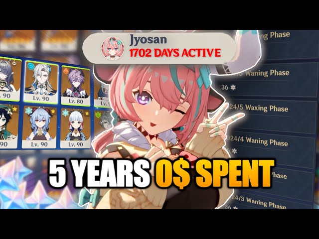 How BAD Is My 5 Years Old F2P Genshin Impact Account? Genshin Impact Account Review