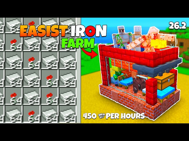 Is This the Best Iron Farm Ever? Minecraft 26.2+  Java