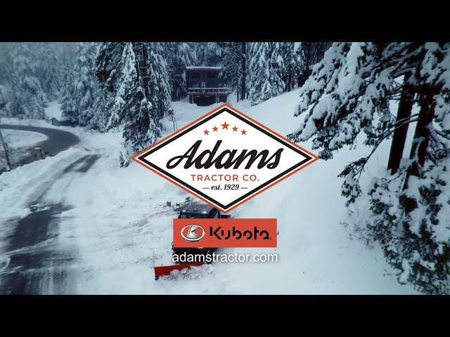 Snow Like a Pro With Adams Tractor