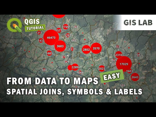 QGIS Tutorial: Spatial Joins, Population Maps, Proportional Symbols & Labeling (Intermediate)