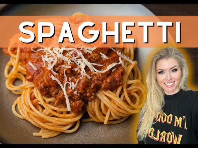 Spaghetti - Come Make Dinner With Me Series - 9to5cooking