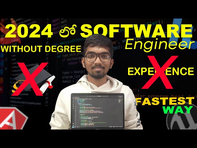Fastest way to become a software engineer in 2024 in telugu | Web developer | App Developer | AI