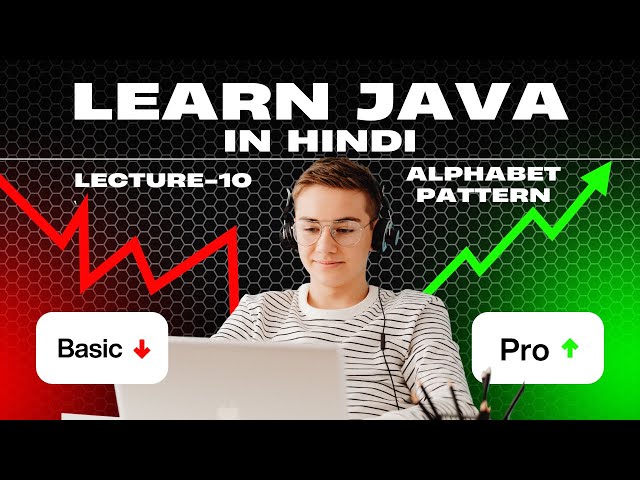 Java tutorial for beginners in hindi Lecture 10 Alphabet Pattern