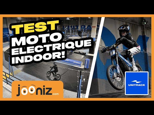 TEST MOTO ÉLECTRIQUE INDOOR CHEZ UNITRACK ! I jooniz.com