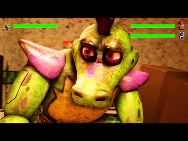 FNAF Security Breach vs. Withered Toys REMATCH with Healthbars