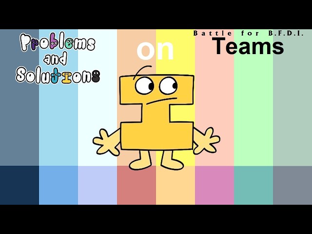 If Problems and Solutions Characters were on BFB Teams