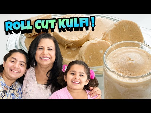 Meri Grandaughters Ke Saath Unki Favorite Roll Cut Kulfi Recipe in Urdu Hindi - RKK