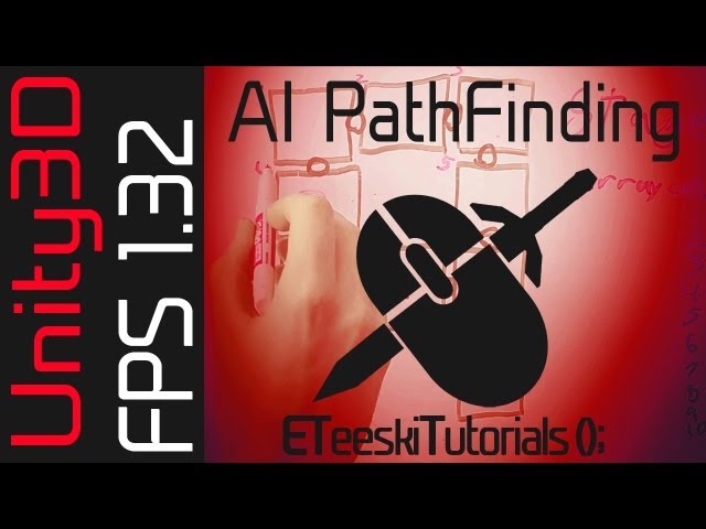 FPS1.32 AI Path Finding Intro/Theory. Unity3D FPS Game Design Tutorial.