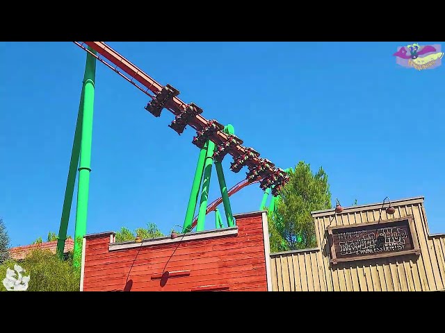 Tatsu: On-Ride & Entrance to Exit Queue POV B&M Flying coaster Six Flags Magic Mountain 2025, part 1