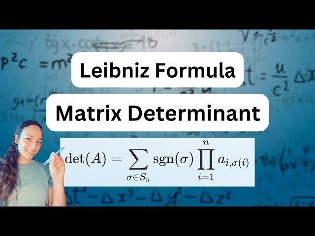 Leibniz Formula of Matrix Determinants in Minutes! Learn how to find the determinant of any matrix