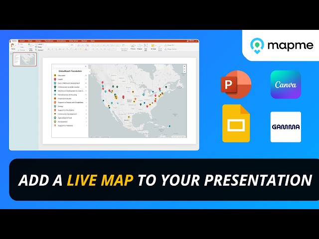 Adding Mapme maps to presentations