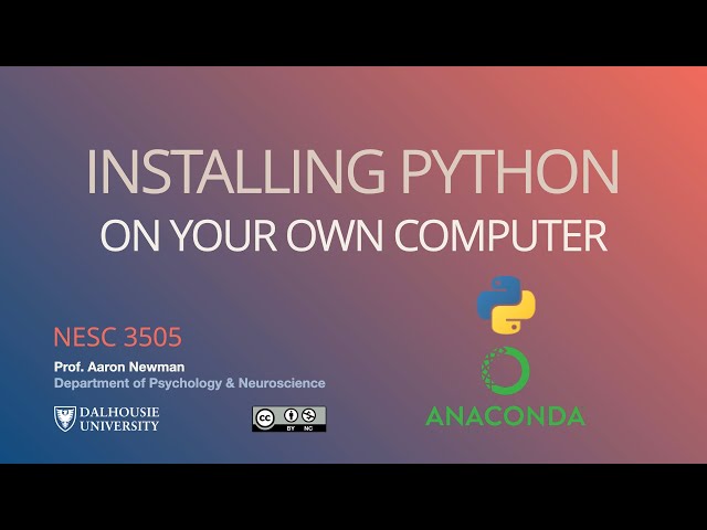 Installing scientific Python on your own computer