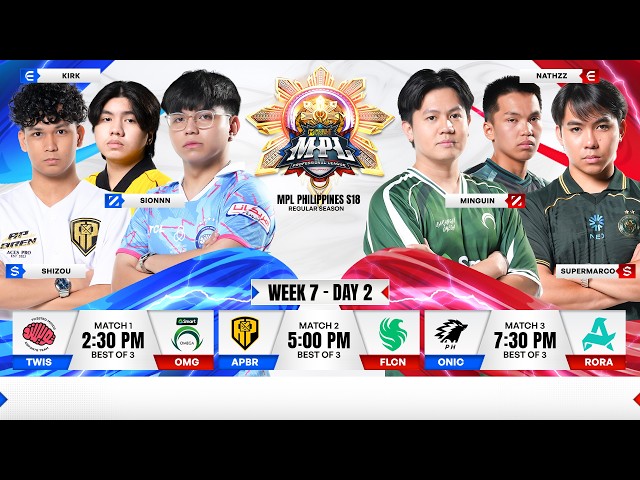 🔴 LIVE | MPL PH S18 | ENGLISH - Week 7 Day 2