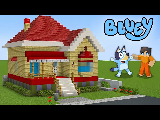 How to Build a BLUEY House in Minecraft