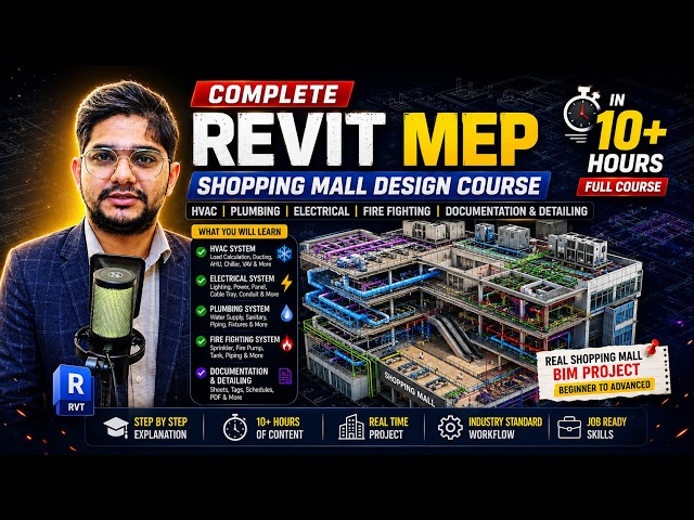 Complete Revit MEP Course | HVAC | Plumbing | Electrical | Fire Fighting