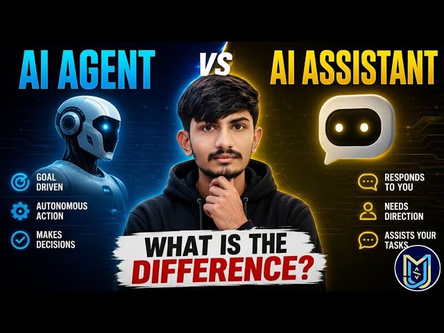 AI Agent vs AI Assistant – NOT the Same 😳