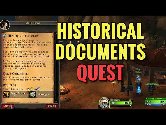 Historical Documents Quest (WoW TWW)