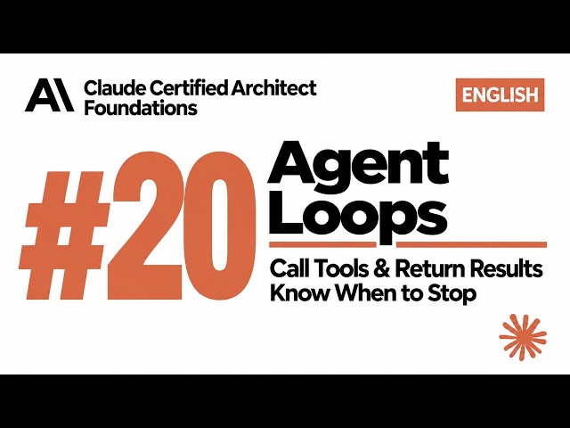 Claude Certified Architect – Foundations #20: Agent Loops [English]