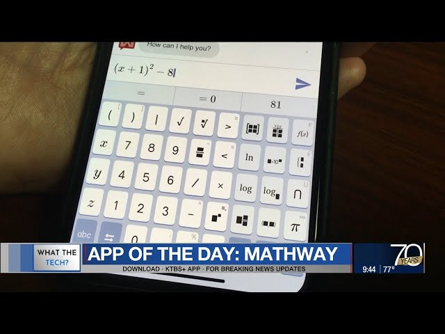What the Tech: App of the day - Mathway