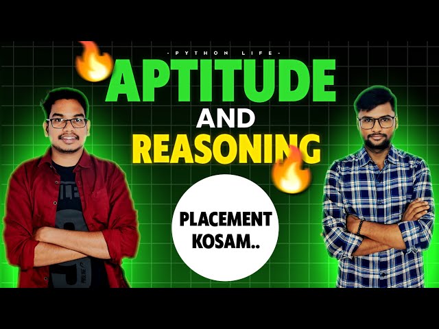 Aptitude and Reasoning for Placement | Explained in Telugu