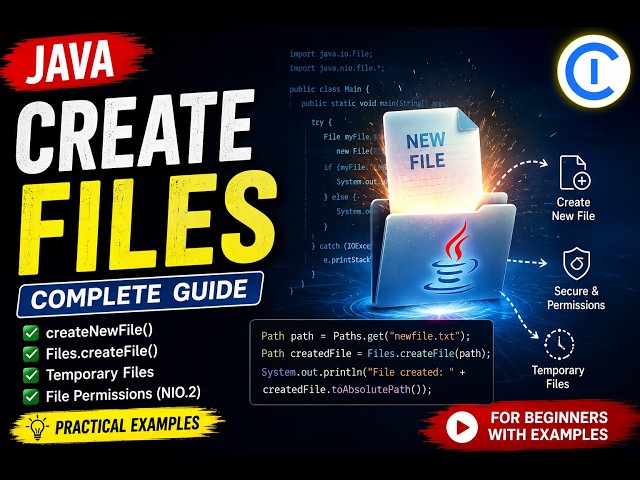 # Java Create Files in 10 Minutes 🔥 | createNewFile() vs Files.createFile() | Java File Handling