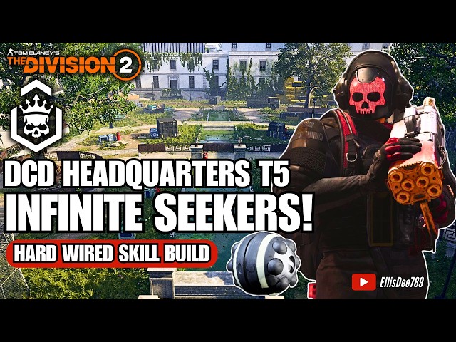 Escalation Tier 5 | DCD Headquarters | INFINITE Cluster Seeker Mine Skill Build - The Division 2