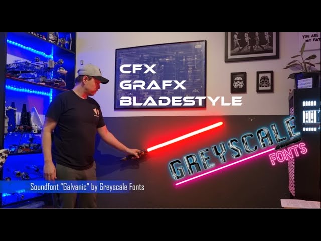 Crystal Focus 10 (CFX) GraFx bladestyle for Greyscale Fonts "Galvanic". Watch out for those blasters